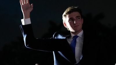 Eric Trump shared that Barron, Donald Trump's youngest son at 6'9'', loves soccer but may not pursue it professionally due to his height. (AP/Rebecca Blackwell) Eric Trump shared that Barron, Donald Trump's youngest son at 6'9'', loves soccer but may not pursue it professionally due to his height. (AP/Rebecca Blackwell)