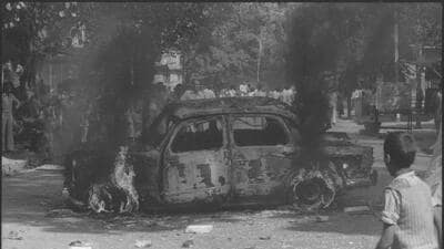 Five Sikh individuals were killed and a gurdwara in Ghaziabad’s Raj Nagar was torched in 1984. (HT Archive) Five Sikh individuals were killed and a gurdwara in Ghaziabad’s Raj Nagar was torched in 1984. (HT Archive)