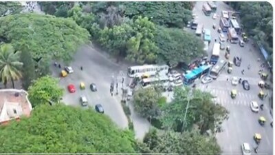 Anoop A. Shetty, IPS, Deputy Commissioner of Police, Traffic West Division, Bengaluru City, shared a video on X. (X/@DCPTrWestBCP)