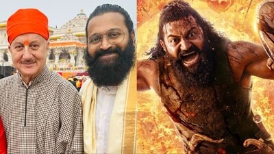 Anupam Kher is in awe of Rishab Shetty's Kantara Chapter 1. Anupam Kher is in awe of Rishab Shetty's Kantara Chapter 1.