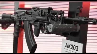 The AK-203 rifle (HT File Photo) The AK-203 rifle (HT File Photo)
