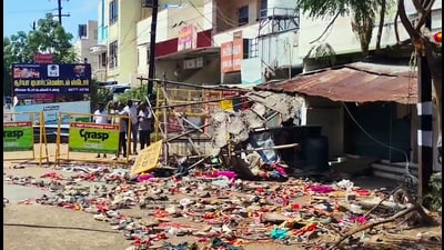 The Karur stampede site where 41 people were killed at a political rally last month. (ANI)
