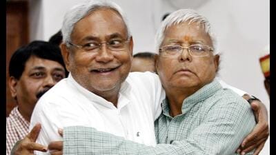 The duo of Nitish Kumar and Lalu Prasad kept politics in Bihar, unlike in neighbouring Uttar Pradesh, tethered firmly to caste, and mostly avoided faith. Nitish broadened the framework of identity politics to include gender by tailoring public policy and affirmative action. (HT Archive) The duo of Nitish Kumar and Lalu Prasad kept politics in Bihar, unlike in neighbouring Uttar Pradesh, tethered firmly to caste, and mostly avoided faith. Nitish broadened the framework of identity politics to include gender by tailoring public policy and affirmative action. (HT Archive)