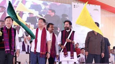 The event marked the formal handover of the mining lease and a ceremonial flag-off of operations. (PIB) The event marked the formal handover of the mining lease and a ceremonial flag-off of operations. (PIB)
