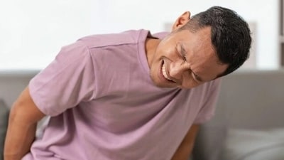 Lifting your legs for 5 minutes can be a quick hack to be pain-free when your hemorrhoids are flaring. (Shutterstock) Lifting your legs for 5 minutes can be a quick hack to be pain-free when your hemorrhoids are flaring. (Shutterstock)