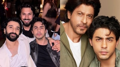 Raghav Juyal and Aryan Khan; SRK and Aryan Khan Raghav Juyal and Aryan Khan; SRK and Aryan Khan