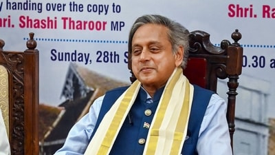 Thiruvananthapuram Congress MP Shashi Tharoor during an event (PTI) Thiruvananthapuram Congress MP Shashi Tharoor during an event (PTI)