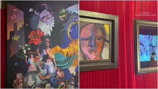 One of the paintings exhibited was, Self Portrait Before, Art Be a Part by Rocco Ritchie, a self-portrait by the son of Madonna and Guy Ritchie. (Pics courtesy: Shalini Passi and Mash India)