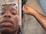 A Foreigner’s Delhi flight clip went viral after a passenger used his leg as an armrest.
