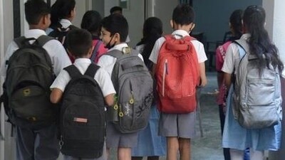 The principal of a government primary school in ​​Dehradun was suspended for allegedly forcing students to fill potholes on the school campus. (Representative image/file)