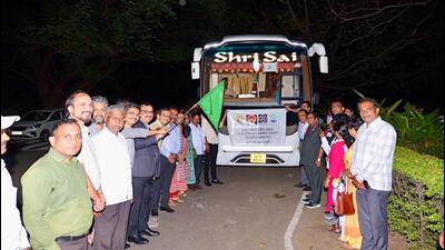 After clearing a three-round examination process conducted by IUCAA, 50 students from 41 Pune ZP schools on Tuesday embarked on a three-day educational tour to ISRO. (HT) After clearing a three-round examination process conducted by IUCAA, 50 students from 41 Pune ZP schools on Tuesday embarked on a three-day educational tour to ISRO. (HT)