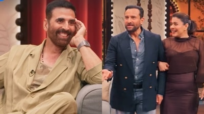 Akshay Kumar and Saif Ali Khan grace Kajol and Twinkle's talk show.