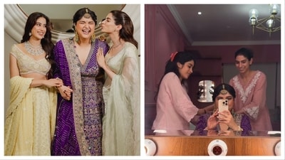 Anshula Kapoor got engaged to Rohan Thakkar on October 2. Anshula Kapoor got engaged to Rohan Thakkar on October 2.