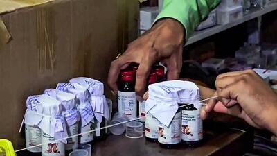As many as 17 children have died in Madhya Pradesh and Rajasthan allegedly linked to a contaminated cough syrup. (ANI/Photo for representation) As many as 17 children have died in Madhya Pradesh and Rajasthan allegedly linked to a contaminated cough syrup. (ANI/Photo for representation)