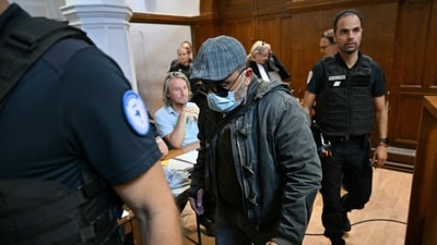 Investigator Jeremie Bosse-Platiere sought to take apart Husamettin Dogan's arguments on Tuesday, citing video footage of the abuse recorded by Dominique Pelicot. (AFP)