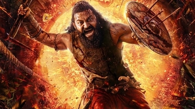 Kantara Chapter 1 worldwide box office collection day 5: Rishab Shetty in a still from the Kannada film. Kantara Chapter 1 worldwide box office collection day 5: Rishab Shetty in a still from the Kannada film.