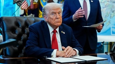 "She is no longer into the environment, now she is a troublemaker," Trump stated. (Bloomberg) "She is no longer into the environment, now she is a troublemaker," Trump stated. (Bloomberg)