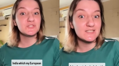 A Ukrainian woman living in India said she loved how groceries, medicines and essentials arrived in just minutes, unlike in Europe. (Instagram/viktoriia.chakraborty) A Ukrainian woman living in India said she loved how groceries, medicines and essentials arrived in just minutes, unlike in Europe. (Instagram/viktoriia.chakraborty)