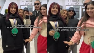 A US based influencer shared how her family spent their summer undergoing plastic surgeries in Colombia. (Instagram/veronicaapice) A US based influencer shared how her family spent their summer undergoing plastic surgeries in Colombia. (Instagram/veronicaapice)