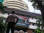 The Bombay Stock Exchange building on Dalal Street in Mumbai. The Bombay Stock Exchange building on Dalal Street in Mumbai.