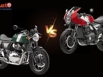 The main cosmetic difference between the two cafe racers is of the cowl, the Continental GT 650 does not get one.
