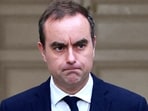 French outgoing Prime Minister Sebastien Lecornu gives a statement on the sidelines of his talks with political parties' leaders in a bid to form a coalition government, able to pass an austerity budget through parliament, at the Hotel Matignon in Paris on October 8, 2025. 