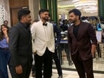 Rohit Sharma alongside Shreyas Iyer and Sanju Samson at the CEAT Awards. Rohit Sharma alongside Shreyas Iyer and Sanju Samson at the CEAT Awards.