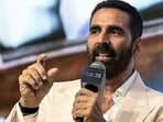 Actor Akshay Kumar at FICCI Frames, a convention of the Indian film industry, in Mumbai on October 7, 2025, where he also interviewed CM Devendra Fadnavis.