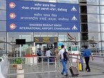 In an era where high-speed internet is a basic necessity, the Shaheed Bhagat Singh International Airport, Mohali, has been functioning without Wi-Fi for the past three years. Despite repeated complaints from passengers, the authorities have failed to restore the service. There are three lounges, including two domestic and one international. (HT File)