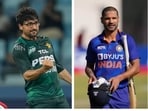 Abrar Ahmed and Shikhar Dhawan Abrar Ahmed and Shikhar Dhawan