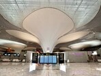 Navi Mumbai: Interiors of the newly-constructed Navi Mumbai International Airport (NMIA) ahead of the inauguration of its first phase Navi Mumbai: Interiors of the newly-constructed Navi Mumbai International Airport (NMIA) ahead of the inauguration of its first phase