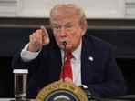 President Donald Trump speaks during a roundtable meeting on antifa in the State Dining Room at the White House, Wednesday President Donald Trump speaks during a roundtable meeting on antifa in the State Dining Room at the White House, Wednesday