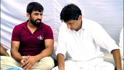 Bajrang Punia (L). (PTI) Bajrang Punia (L). (PTI)