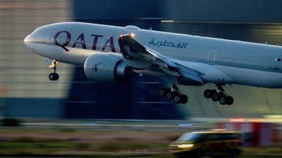 Qatar Airways has been sued after a passenger died choking on the flight in 2023. (AP) Qatar Airways has been sued after a passenger died choking on the flight in 2023. (AP)