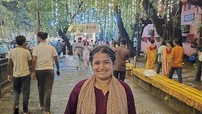 Mumbai, India. 08, 2025 - (File Photo) Sanskruti Amin, a 22-year-old Bank employee, lost her life after a cement block fell on her head from a construction building at Kialas Bhavan in the Jogeshwari area of the western suburbs in Mumbai. Mumbai, India. 08, 2025. (Photo by Raju Shinde/HT Photo) (Raju Shinde) Mumbai, India. 08, 2025 - (File Photo) Sanskruti Amin, a 22-year-old Bank employee, lost her life after a cement block fell on her head from a construction building at Kialas Bhavan in the Jogeshwari area of the western suburbs in Mumbai. Mumbai, India. 08, 2025. (Photo by Raju Shinde/HT Photo) (Raju Shinde)