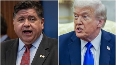 JB Pritzker said that, unfortunately, President Trump holds the military power, the federal power to do his bidding, adding that it is "what he's doing". (AFP/Bloomberg) JB Pritzker said that, unfortunately, President Trump holds the military power, the federal power to do his bidding, adding that it is "what he's doing". (AFP/Bloomberg)