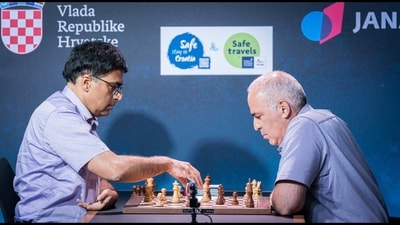 VIswanathan Anand and Garry Kasparov will go head-to-head in St. Louis. (Chessbase) VIswanathan Anand and Garry Kasparov will go head-to-head in St. Louis. (Chessbase)