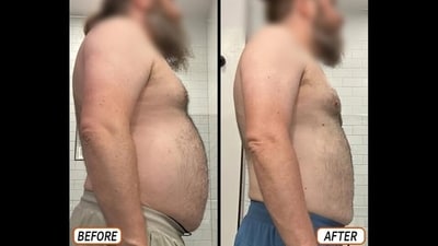 According to the fitness coach, the weight loss was just a side effect. The real change happened in his head. According to the fitness coach, the weight loss was just a side effect. The real change happened in his head.