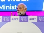Mumbai, Oct 09 (ANI): Prime Minister Narendra Modi addresses the Global Fintech Fest 2025 at Jio World Centre, in Mumbai on Thursday. Mumbai, Oct 09 (ANI): Prime Minister Narendra Modi addresses the Global Fintech Fest 2025 at Jio World Centre, in Mumbai on Thursday.