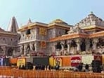 According to Shri Ram Janmabhoomi Teerth Kshetra Trust, the flag’s design and colour are being finalised. (HT file) According to Shri Ram Janmabhoomi Teerth Kshetra Trust, the flag’s design and colour are being finalised. (HT file)