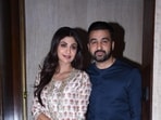 Bollywood actor Shilpa Shetty and her businessman husband Raj Kundra (HT PHOTO)