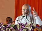 Home Minister Amit Shah during the inauguration and foundation stone laying ceremony of development projects at Keshopur, in New Delhi on Thursday. (ANI) Home Minister Amit Shah during the inauguration and foundation stone laying ceremony of development projects at Keshopur, in New Delhi on Thursday. (ANI)