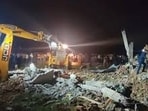 Rescue operation underway at the blast site in Ayodhya. (Sourced) Rescue operation underway at the blast site in Ayodhya. (Sourced)