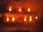 Viral 'fire house' in South Carolina: Couple's Halloween display leads to constant 911 calls, leaves internet divided 