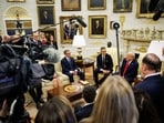 Trump, however, played down the question of whether he would achieve his long-held dream of winning the Nobel Peace Prize, whose laureate is announced on Friday.