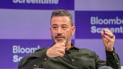 Jimmy Kimmel expressed interest in having President Trump on his show, despite past tensions, following a brief suspension of Kimmel's show after controversial Charlie Kirk remarks. Photographer: Kyle Grillot/Bloomberg (Bloomberg) Jimmy Kimmel expressed interest in having President Trump on his show, despite past tensions, following a brief suspension of Kimmel's show after controversial Charlie Kirk remarks. Photographer: Kyle Grillot/Bloomberg (Bloomberg)