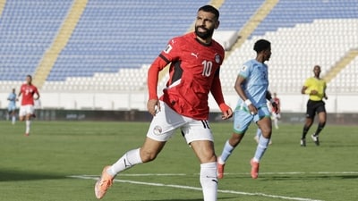 Egypt forward Mohamed Salah leads his country back to the World Cup. (AFP) Egypt forward Mohamed Salah leads his country back to the World Cup. (AFP)