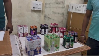 The police have also sealed the drug factory. (HT Photo) The police have also sealed the drug factory. (HT Photo)