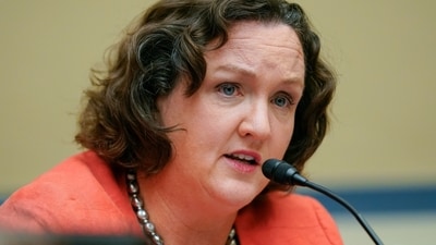 Katie Porter abuse allegations resurface, dumped boiling potatoes on ex-husband's head (AP) Katie Porter abuse allegations resurface, dumped boiling potatoes on ex-husband's head (AP)