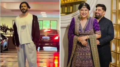 Harshvarrdhan Kapoor wore casuals to cousin Anshula Kapoor's engagement. Harshvarrdhan Kapoor wore casuals to cousin Anshula Kapoor's engagement.